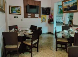 ห้องอาหารหรือที่รับประทานอาหารของ Hotel Marajoara