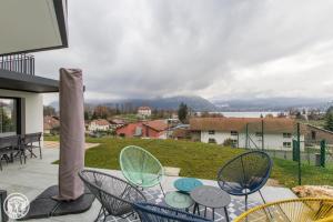 Nespecifikovaný výhled na hory nebo výhled na hory při pohledu z apartmánu