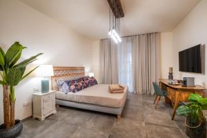 TV a/nebo společenská místnost v ubytování Relais San Baio