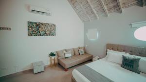 O zonă de relaxare la Casa Amanzi Hotel Cartagena
