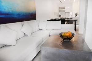 Kuchyň nebo kuchyňský kout v ubytování Calma apartment + 32 fotografií