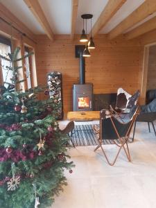 Istumisnurk majutusasutuses Le refuge Ardennais