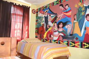 Voodi või voodid majutusasutuse Hostel Casa Zalaoui toas