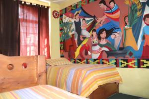 Voodi või voodid majutusasutuse Hostel Casa Zalaoui toas