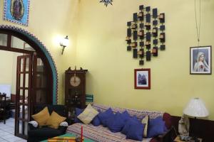 Istumisnurk majutusasutuses Hostel Casa Zalaoui