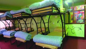 A bunk bed or bunk beds in a room at Rest Up Kathmandu Hostel 