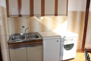 Kuchyň nebo kuchyňský kout v ubytování Apartments Petrada