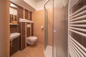 Koupelna v ubytování Hotel Panský dům