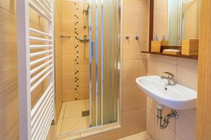 Koupelna v ubytování Hotel Panský dům