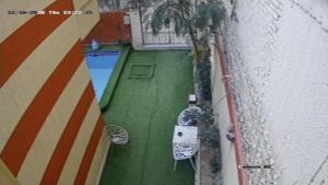 an overhead view of a yard with a table and chairs at Bianki vip villa in Alexandria