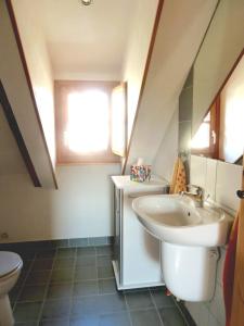 Ванна кімната в Appartement de 2 chambres avec jardin clos et wifi a Beblenheim