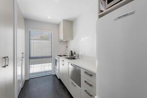 مطبخ أو مطبخ صغير في Cosy on Clissold - Christchurch City Centre