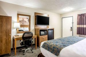 Clarion Pointe East Lansing University Area的电视和/或娱乐中心