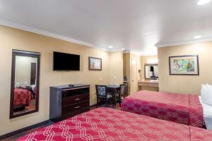 Postel nebo postele na pokoji v ubytování Econo Lodge Inn & Suites Escondido Downtown