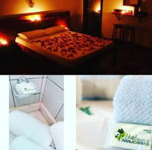 Postel nebo postele na pokoji v ubytování Hotel Pousada das Araucarias
