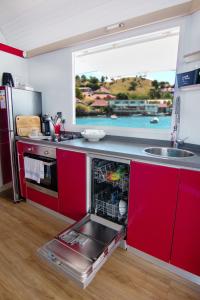 Köök või kööginurk majutusasutuses Aqualodge Guadeloupe