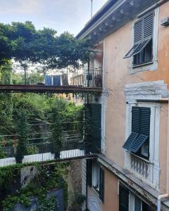 Balkón nebo terasa v ubytování Leone X Genova Affittacamere
