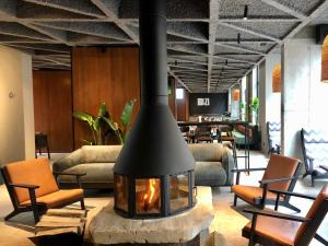 Istumisnurk majutusasutuses Baza Smart Hotel