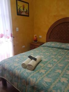 Postel nebo postele na pokoji v ubytování Posada la Natividad