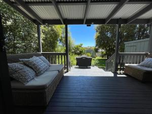 En balkon eller terrasse på Cinta Cottage
