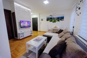 TV a/nebo společenská místnost v ubytování Zlatibor Apartman KRF 04
