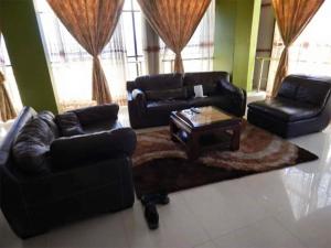 A wonderful apartment in the city of kampala的休息区