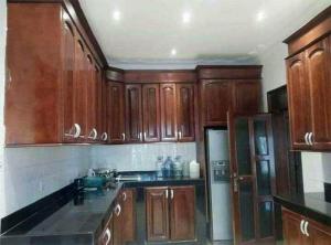 A wonderful apartment in the city of kampala的厨房或小厨房