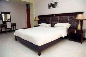 A wonderful apartment in the city of kampala客房内的一张或多张床位