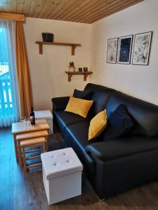 Χώρος καθιστικού στο Ferienwohnung Delphin