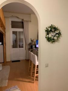 Televízia a/alebo spoločenská miestnosť v ubytovaní Executive Apartement Gastein