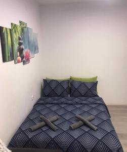 Postel nebo postele na pokoji v ubytování Zen apartman 2
