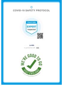 a screenshot of a cell phone screen with a check good job sticker at Gem Fitzrovia Hotel in London