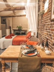 Postel nebo postele na pokoji v ubytování Hoeve Westdijk