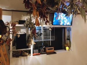 TV a/nebo společenská místnost v ubytování TOP EDGE HOSTEL Koenji