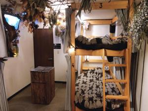 Palanda nebo palandy na pokoji v ubytování TOP EDGE HOSTEL Koenji