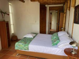 Cama o camas de una habitación en Finca Agualinda