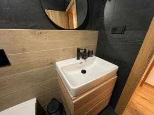 Koupelna v ubytování Apartmány Hacienda Boží Dar + 35 fotografií