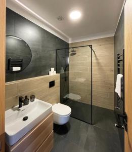 Kúpeľňa v ubytovaní Apartmány Hacienda Boží Dar