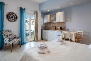 Η κουζίνα ή μικρή κουζίνα στο Niriides Luxury Studios