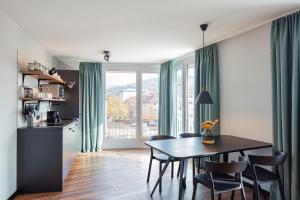 Posezení v ubytování Black F House - Serviced Apartments
