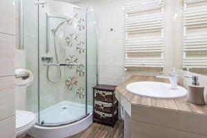 Łazienka w obiekcie Apartamenty Izerskie - ul. Cicha 13H-I