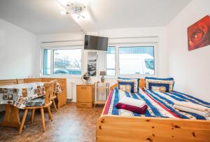 Kuchyň nebo kuchyňský kout v ubytování Motel Home Berlin