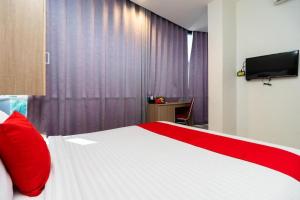 TV a/nebo společenská místnost v ubytování Hotel Domino