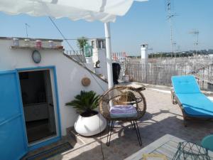 A balcony or terrace at Charming sea-view house in Ostuni with terrace