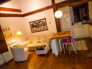 Posezení v ubytování Casa Guareña