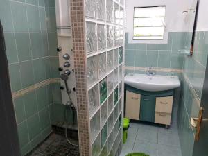 Bilik mandi di Charmante Maison avec Jardin à Tampon +8 gambar