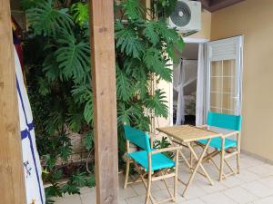 Siseõu või muu väliala majutusasutuses Appartement moderne à Le Lamentin avec piscine partagée - 20m²