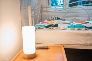 Postel nebo postele na pokoji v ubytování Motel Home Berlin