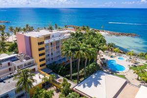 an aerial view of the resort and the ocean at Zenitude Hôtel Résidences Le Salako in Le Gosier