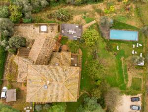 Letecký snímek ubytování Poderi in Chianti